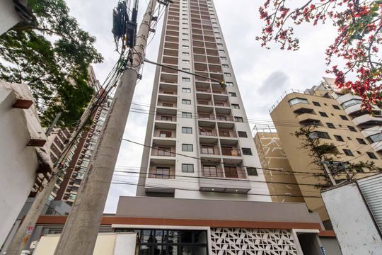Fachada de kitnet/studio para alugar com 1 quarto, 25m² em Jardim das Acacias, São Paulo