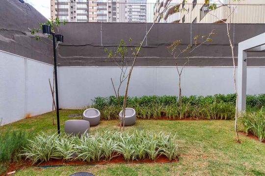 Área comum de kitnet/studio para alugar com 1 quarto, 25m² em Jardim das Acacias, São Paulo