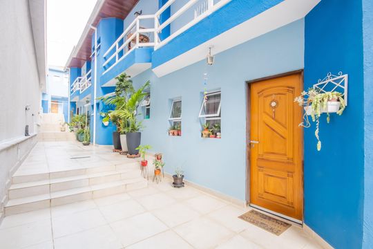 Fachada do bloco de casa de condomínio à venda com 2 quartos, 111m² em Centro, Osasco