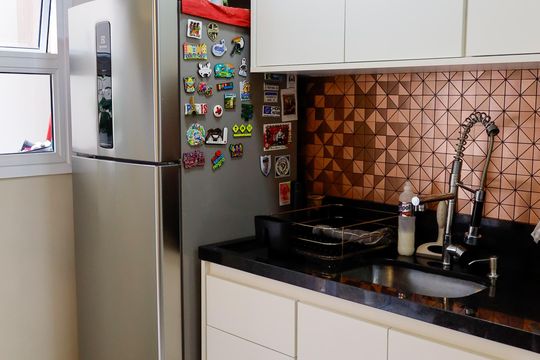 Cozinha de casa de condomínio à venda com 2 quartos, 60m² em Jaguaribe, Osasco