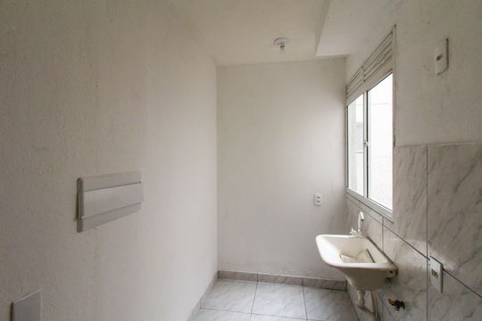 Cozinha de apartamento à venda com 2 quartos, 50m² em Estância Velha, Canoas