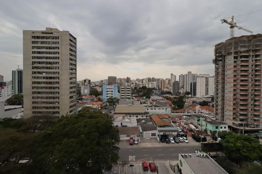 Vista da Varanda Gourmet de apartamento à venda com 3 quartos, 82m² em Jardim, Santo André