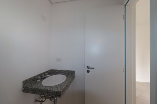 Banheiro da Suíte de apartamento à venda com 3 quartos, 82m² em Jardim, Santo André