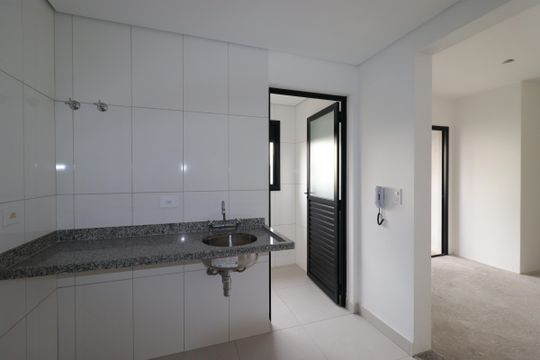 Cozinha de apartamento à venda com 3 quartos, 81m² em Jardim, Santo André