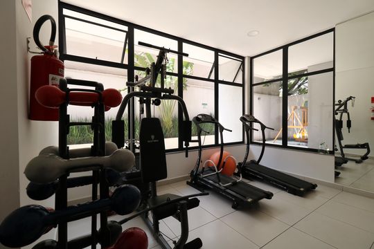 Área Comum - Academia de apartamento à venda com 3 quartos, 81m² em Jardim, Santo André