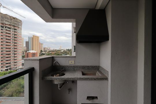 Varanda Gourmet de apartamento à venda com 3 quartos, 82m² em Jardim, Santo André
