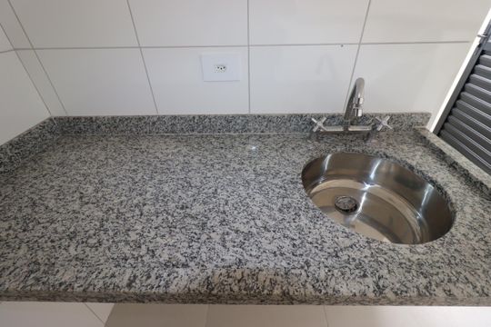 Cozinha - Pia de apartamento à venda com 3 quartos, 82m² em Jardim, Santo André