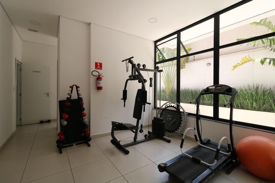 Área Comum - Academia de apartamento à venda com 3 quartos, 82m² em Jardim, Santo André