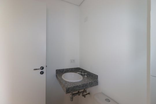 Banheiro da Suíte de apartamento à venda com 3 quartos, 82m² em Jardim, Santo André