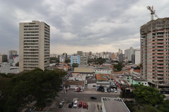 Vista da Varanda Gourmet de apartamento à venda com 3 quartos, 82m² em Jardim, Santo André