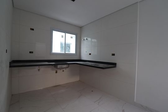 Cozinha de casa de condomínio à venda com 3 quartos, 127m² em Vila Metalúrgica, Santo André