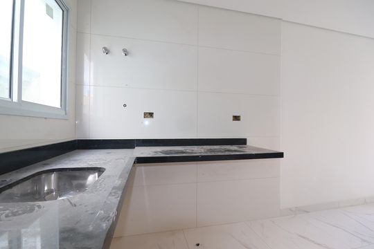 Cozinha de casa de condomínio à venda com 3 quartos, 127m² em Vila Metalúrgica, Santo André