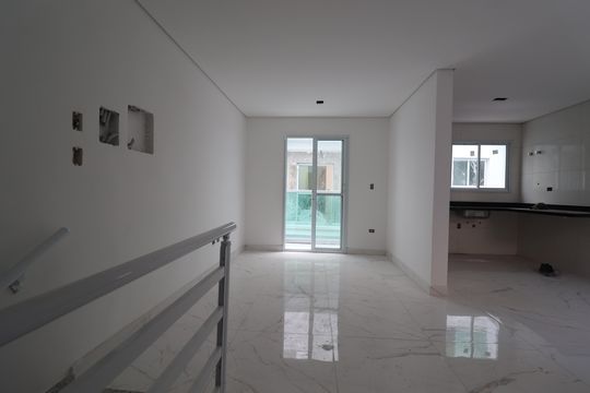 Sala de casa de condomínio à venda com 3 quartos, 127m² em Vila Metalúrgica, Santo André