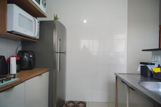 Cozinha de apartamento à venda com 2 quartos, 50m² em Feitoria, São Leopoldo
