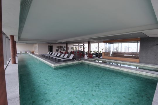 Área Comum - Piscina de kitnet/studio para alugar com 1 quarto, 30m² em Indianópolis, São Paulo
