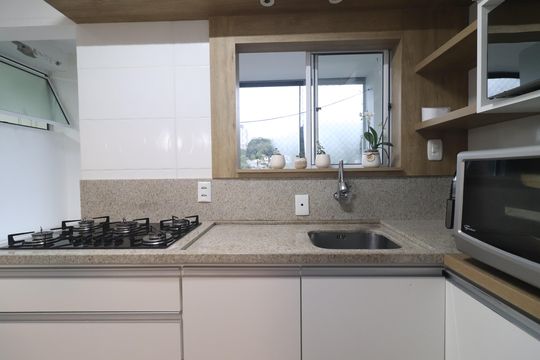 Cozinha de apartamento à venda com 2 quartos, 70m² em Vila Nova, Novo Hamburgo