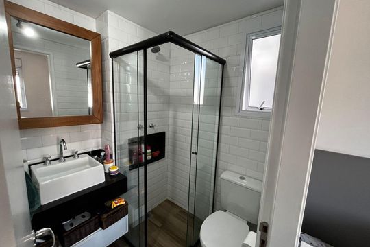 Banheiro 1 de apartamento à venda com 3 quartos, 69m² em Vila Clementino, São Paulo