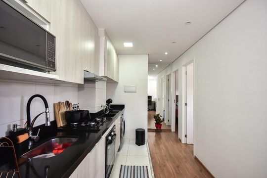 Cozinha de apartamento para alugar com 2 quartos, 41m² em Paraíso do Morumbi, São Paulo
