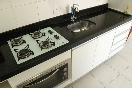 Cozinha de apartamento para alugar com 2 quartos, 35m² em Vila Leopoldina, São Paulo