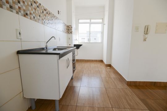 Cozinha de apartamento para alugar com 2 quartos, 47m² em Jardim Florestan Fernandes, Ribeirão Preto