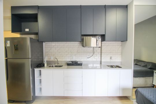 Cozinha de kitnet/studio para alugar com 0 quarto, 29m² em Mooca, São Paulo