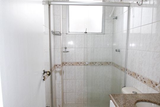 Banheiro Social de apartamento para alugar com 3 quartos, 120m² em Buritis, Belo Horizonte
