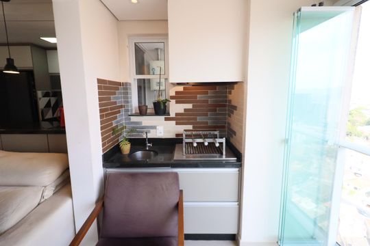 Varanda da Sala de apartamento à venda com 2 quartos, 60m² em Bela Vista, Osasco