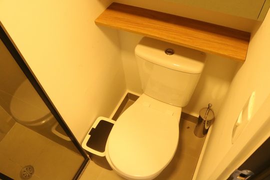 Banheiro da Suíte de apartamento à venda com 1 quarto, 29m² em Barra Funda, São Paulo