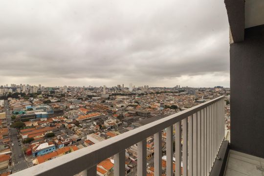 Varanda da Sala vista de apartamento à venda com 1 quarto, 60m² em Vila Santa Clara, São Paulo