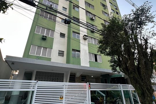 Fachada do Prédio de apartamento para alugar com 1 quarto, 34m² em Centro, São Vicente