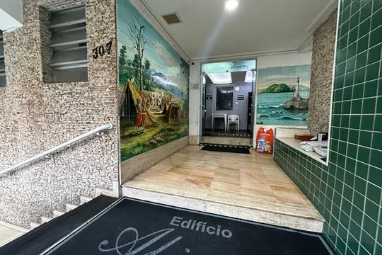 Área comum de apartamento para alugar com 1 quarto, 34m² em Centro, São Vicente
