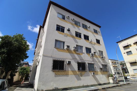 Fachada do bloco de apartamento à venda com 2 quartos, 52m² em Pechincha, Rio de Janeiro