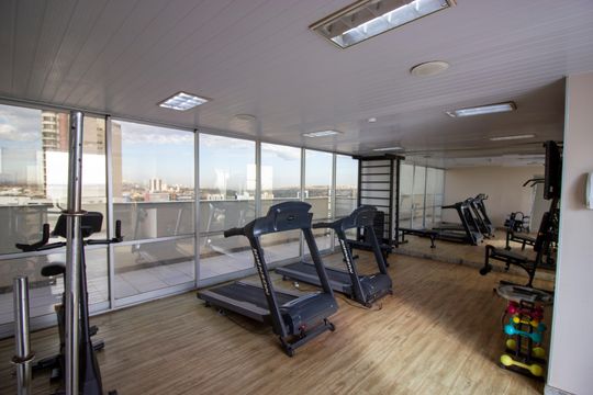 Área comum de kitnet/studio para alugar com 1 quarto, 34m² em Setor Hoteleiro, Brasília