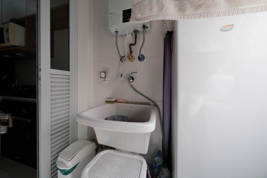 Área de Serviço de apartamento à venda com 2 quartos, 63m² em Vila Guilhermina, São Paulo