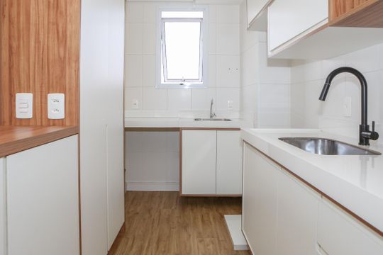 Cozinha de apartamento para alugar com 1 quarto, 35m² em Vila Leopoldina, São Paulo