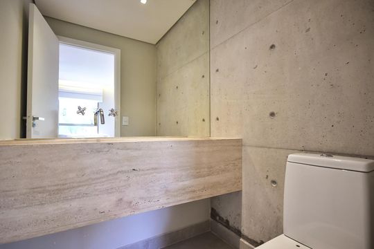 Lavabo da Sala de apartamento para alugar com 1 quarto, 70m² em Panamby, São Paulo
