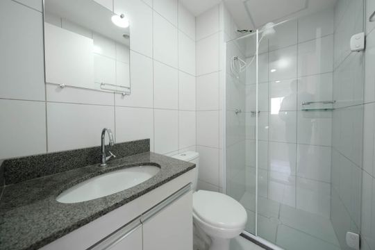 Banheiro de apartamento para alugar com 2 quartos, 38m² em Vila Pierina, São Paulo