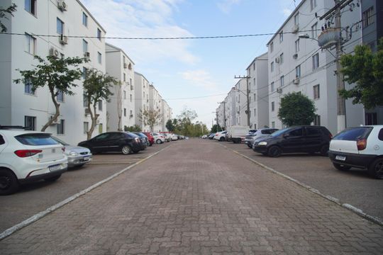Área externa de apartamento à venda com 2 quartos, 50m² em Canudos, Novo Hamburgo