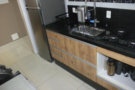Cozinha de apartamento à venda com 3 quartos, 75m² em Vila Augusta, Guarulhos