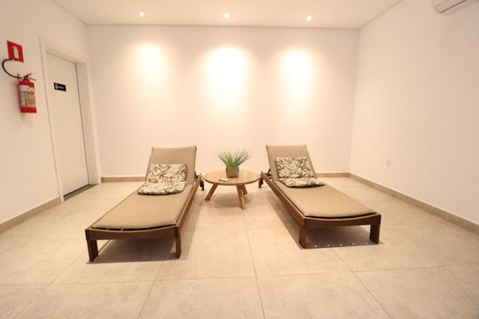 Área comum - Sauna de casa de condomínio para alugar com 3 quartos, 212m² em Laranjeiras, Uberlândia
