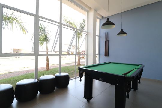 Área comum - Sala de Jogos de casa de condomínio para alugar com 3 quartos, 212m² em Laranjeiras, Uberlândia