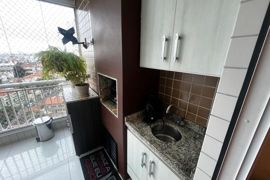 Varanda da Sala de apartamento para alugar com 2 quartos, 92m² em Parque Mandaqui, São Paulo