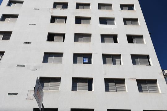 Fachada / Placa de kitnet/studio à venda com 1 quarto, 40m² em Centro, Campinas