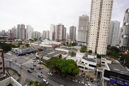 Vista do Quarto de apartamento à venda com 1 quarto, 46m² em Setor Bueno, Goiânia