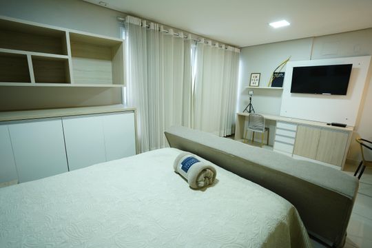 Quarto de apartamento à venda com 1 quarto, 46m² em Setor Bueno, Goiânia