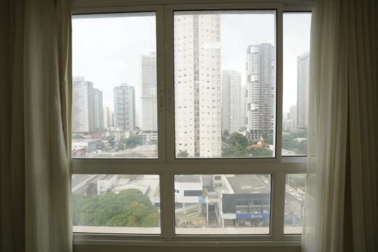 Vista do Quarto de apartamento à venda com 1 quarto, 46m² em Setor Bueno, Goiânia