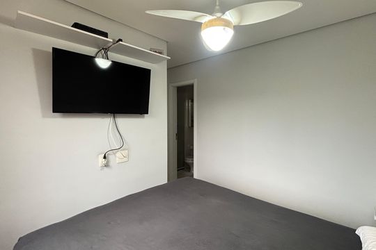 Suite de apartamento à venda com 3 quartos, 84m² em Parque Sao Vicente, Santo André