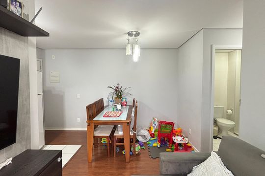 Sala de Jantar de apartamento à venda com 3 quartos, 84m² em Parque Sao Vicente, Santo André
