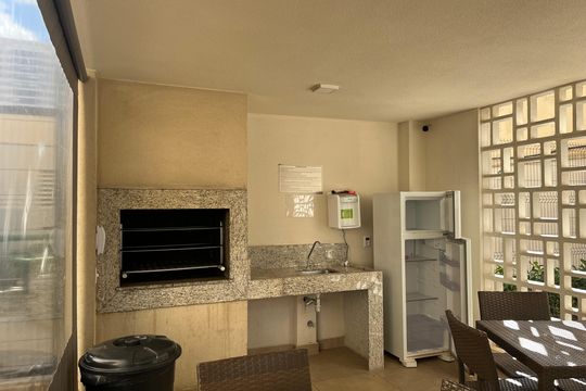 Área comum - Churrasqueira de apartamento para alugar com 1 quarto, 40m² em Bom Retiro, São Paulo