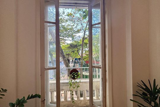 Sala - varanda de apartamento à venda com 3 quartos, 145m² em Copacabana, Rio de Janeiro